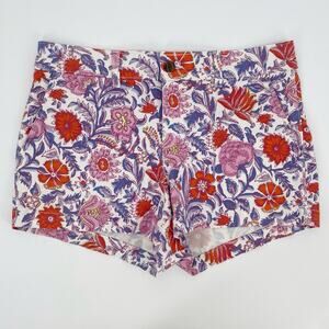 Gap For Good 3” Shorts Sz 4 Flower Floral Print Vacation Tropical Cotton New